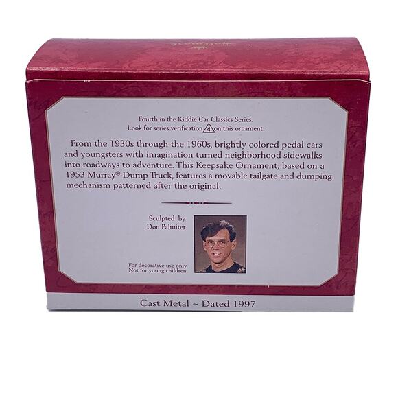 1997 Hallmark Keepsake Kiddie Car Classics Murray Dump Truck Christmas Ornament - Picture 2 of 10